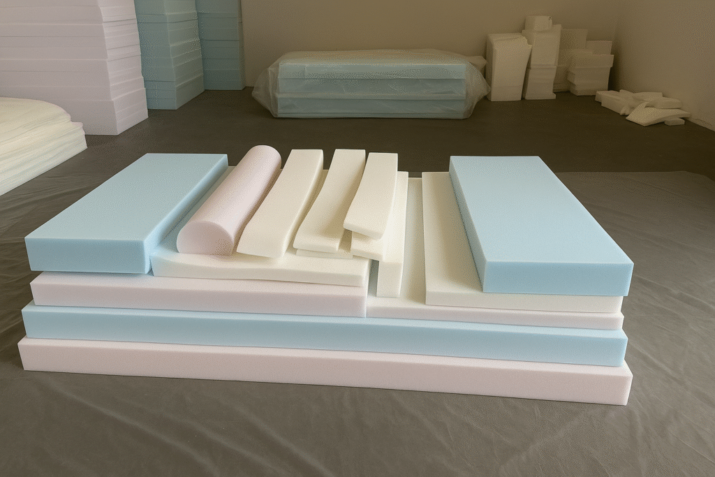 Komplet meblowy z pianki tapicerskiej