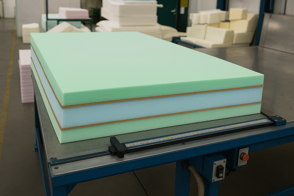 Materac ze sprężyną i pianką HR wysokoelastyczną