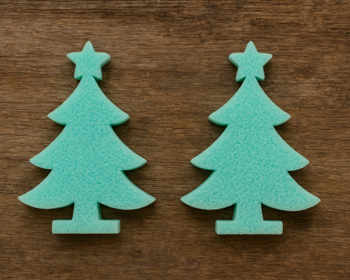 Choinki z pianki tapicerskiej